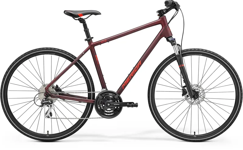 2023 Merida Crossway 20D Hybrid Bike in Red