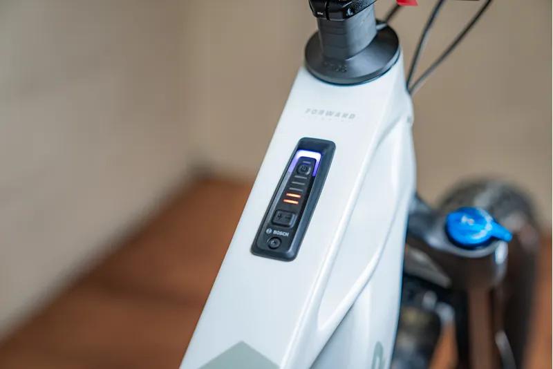 2025 Mondraker Crafty Carbon R Electric Mountain Bike - Bunker Grey/Red-6