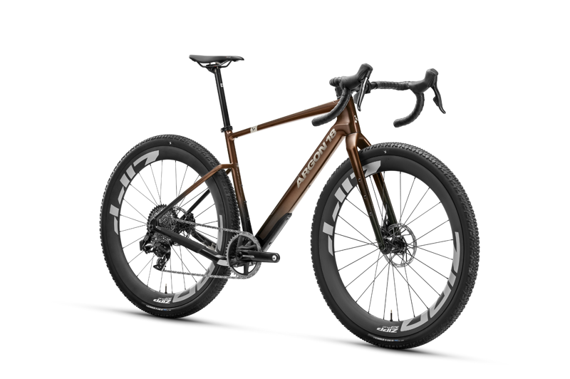 2025 Argon 18 Dark Matter Force XPLR AXS Gravel Bike in Root Reer-1