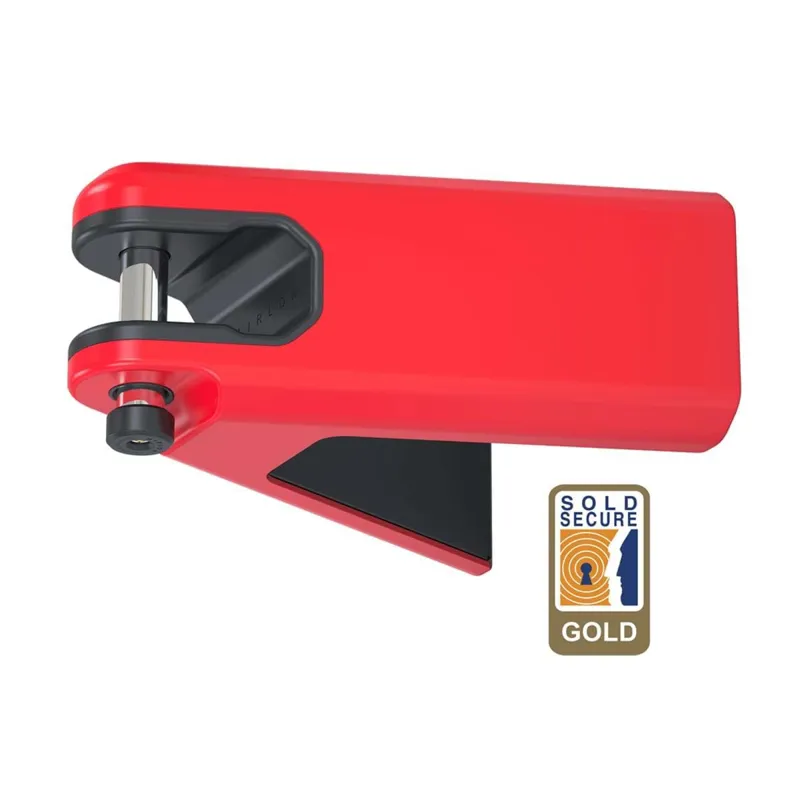 Hiplok Airlok Wall Mounted Lock and Bike Storage in Italian Red