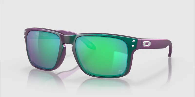 Oakley Holbrook Troy Lee Designs in Matte Purple Green Shift / PRIZM Jade
