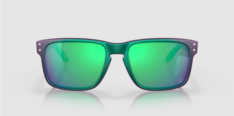 Oakley Holbrook Troy Lee Designs in Matte Purple Green Shift / PRIZM Jade-1