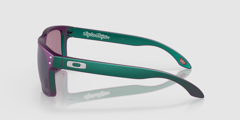 Oakley Holbrook Troy Lee Designs in Matte Purple Green Shift / PRIZM Jade-2