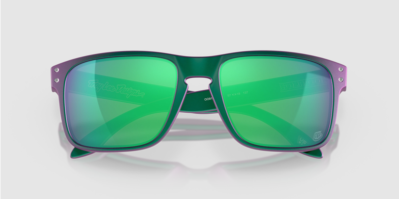 Oakley Holbrook Troy Lee Designs in Matte Purple Green Shift / PRIZM Jade-4