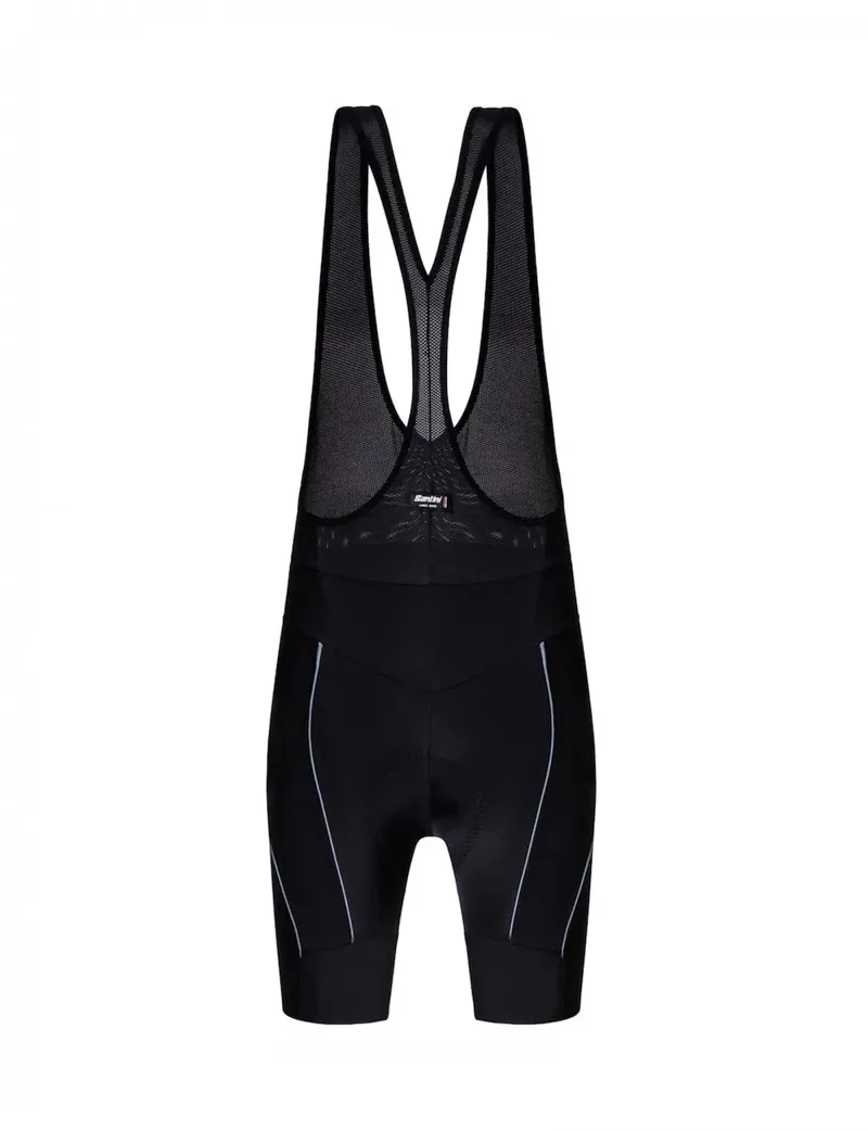 Santini Rea 2 Womens Padded Bib Shorts in Black-1