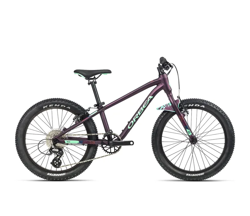 2023 Orbea MX 20 Team Kids Mountain Bike in Purple/Mint