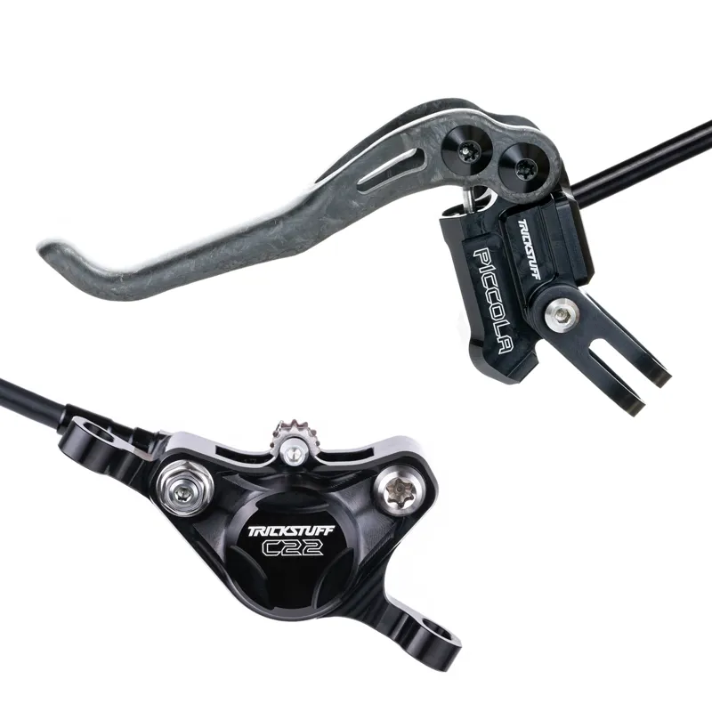 Trickstuff Piccola Carbon Disc Brake Set - Black Lever/Reservoir Cap-2