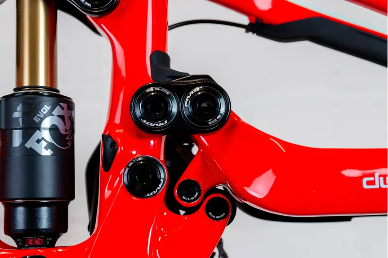 Pivot Cycles Phoenix Downhill Frame Set and Forks in Red/Mint - Medium-10