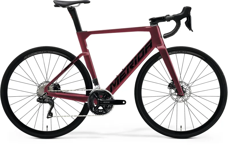 2023 Merida Reacto 6000 Di2 105 Carbon Road Bike in Burgundy