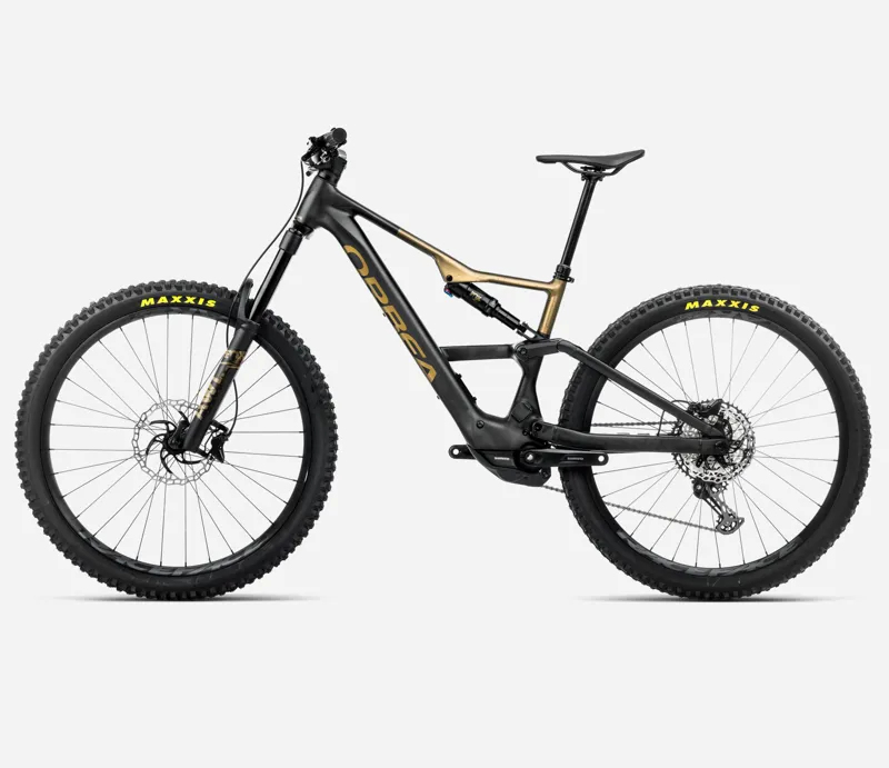 2026 Orbea Rise LT H20 eMTB in Diamond Black/Splash Olive Green Matt-1