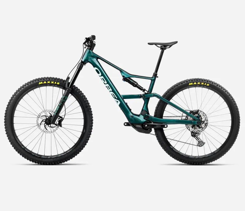 2026 Orbea Rise LT H20 eMTB in Escape Green/Splash Ice Green-1