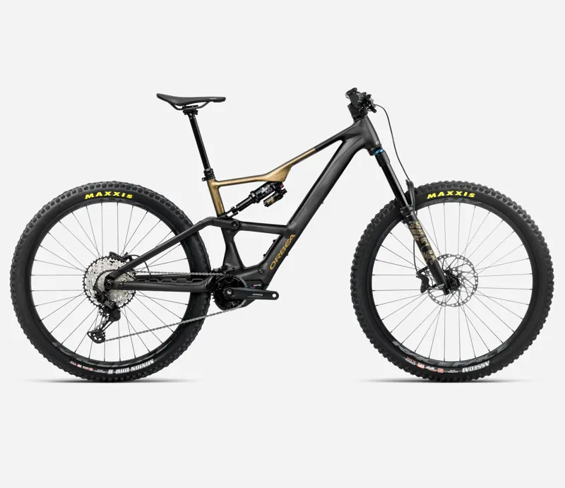 2026 Orbea Rise LT H10 eMTB in Diamond Black/Splash Olive Green Matt