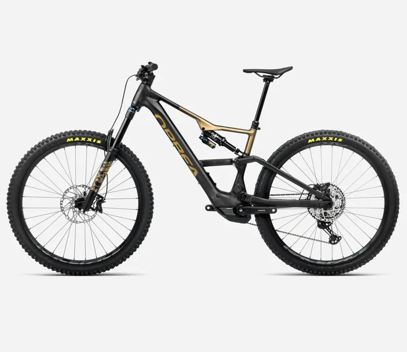 2026 Orbea Rise LT H10 eMTB in Diamond Black/Splash Olive Green Matt-1