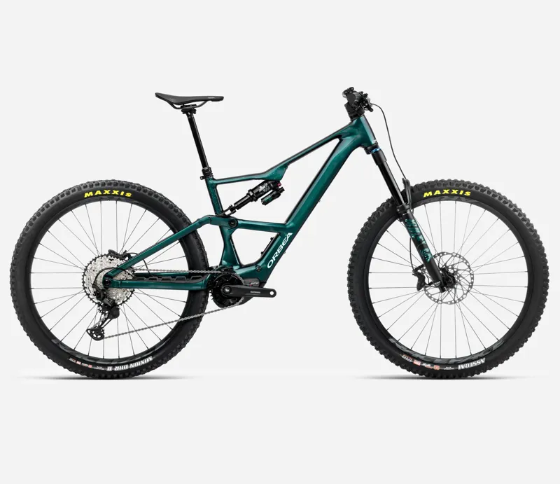 2026 Orbea Rise LT H10 eMTB in Escape Green/Splash Ice Green