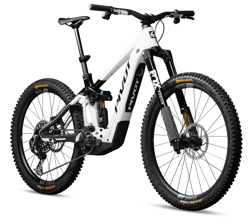 2026 Pivot Shuttle LT Pro Electric Mountain Bike in Stone Cold White-2