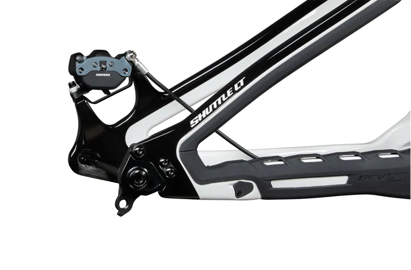 2026 Pivot Shuttle LT Pro Electric Mountain Bike in Stone Cold White-6