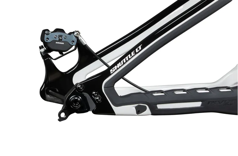 2026 Pivot Shuttle LT Pro Electric Mountain Bike in Stone Cold White-7