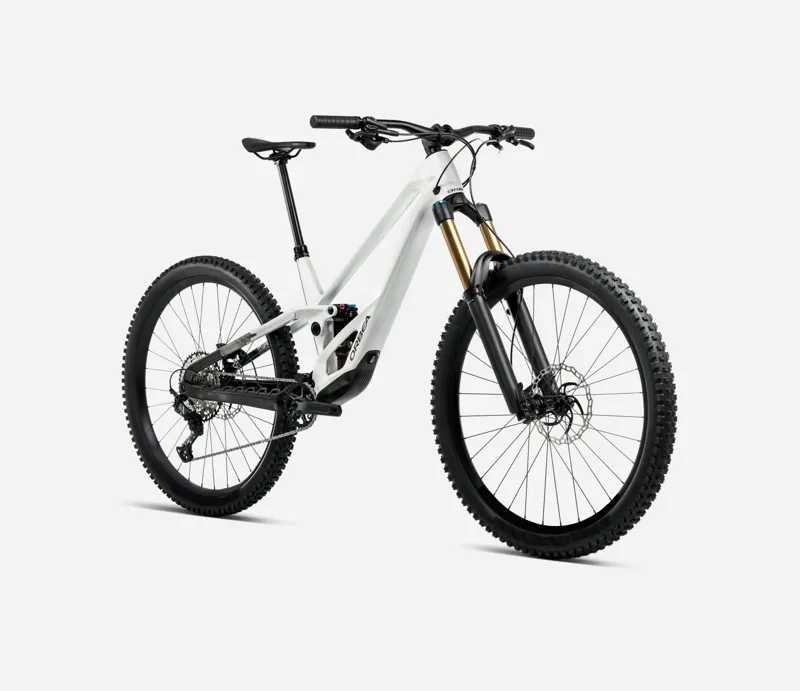 2026 Orbea Rallon E-Team Enduro MTB 442mm CS in White/Diamond Black-1