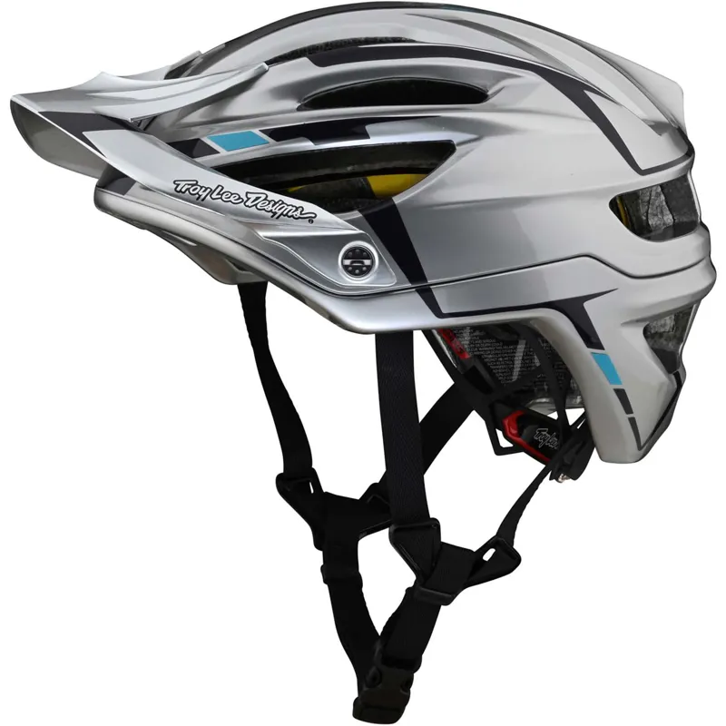 Troy Lee Designs A2 MIPS Helmet in Silver/Marine