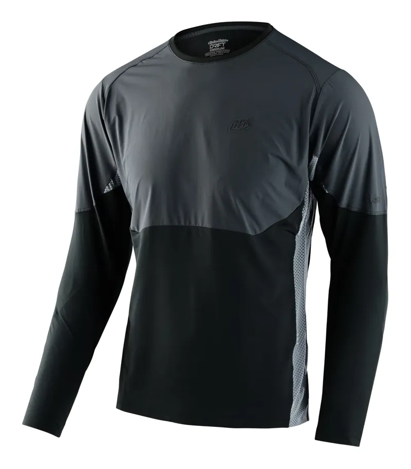 Troy Lee Designs Drift Long Sleeve Jersey in Solid Dark Charcoal