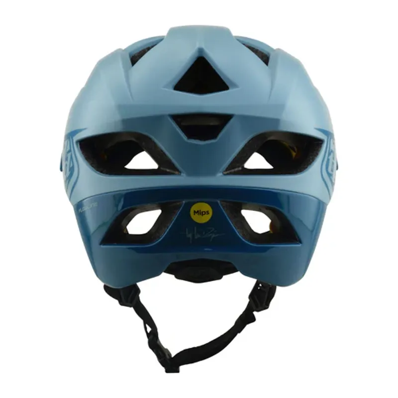 Troy Lee Designs Flowline MIPS Helmet - Point in Dawn Blue/Sapphire-2