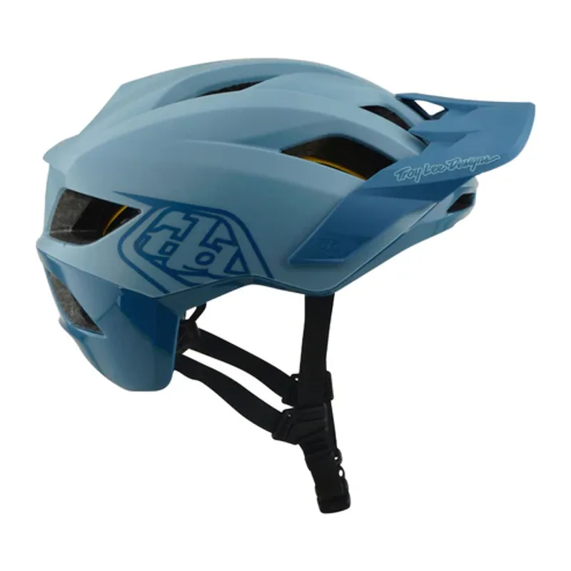 Troy Lee Designs Flowline MIPS Helmet - Point in Dawn Blue/Sapphire-4