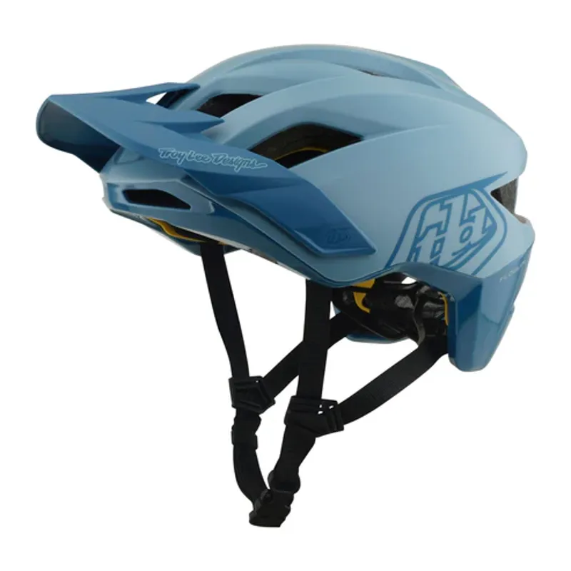 Troy Lee Designs Flowline MIPS Helmet - Point in Dawn Blue/Sapphire-6