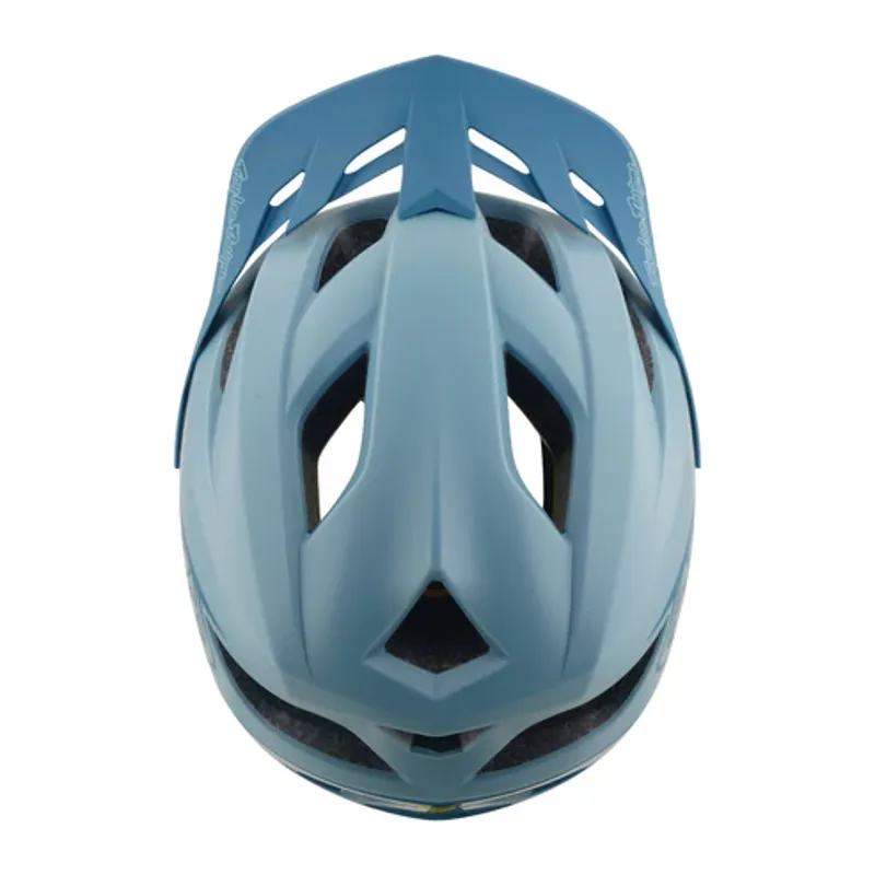 Troy Lee Designs Flowline MIPS Helmet - Point in Dawn Blue/Sapphire-7