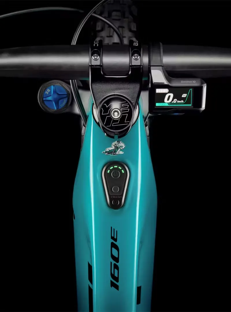 Yeti Cycles 160E C-Series C2 Factory E-MTB in Turquoise-1