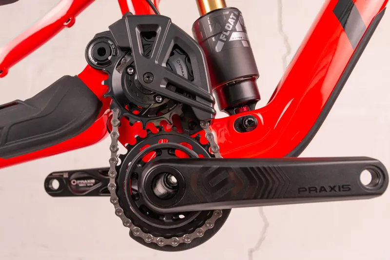 Pivot Cycles Phoenix Downhill Frame in Red/Mint-2