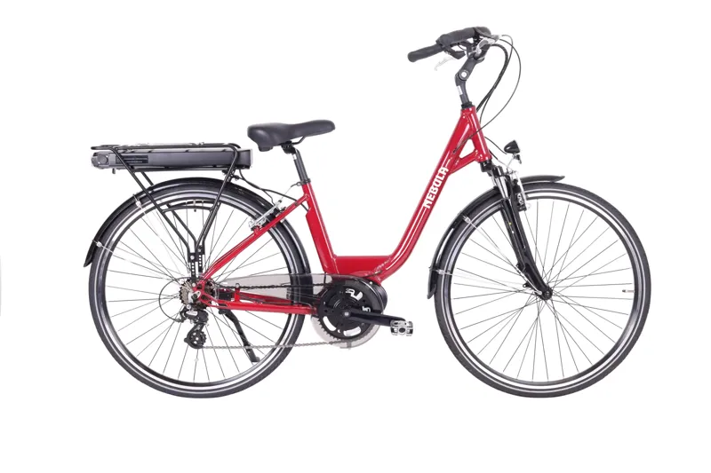 BatriBike Nebula Step-Through Electric Bike in Red