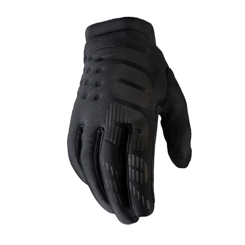 100% Brisker Cold Weather Glove in Black and Grey
