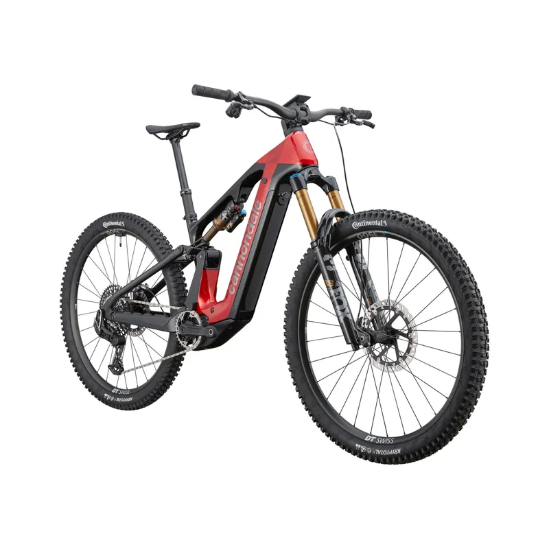2025 Cannondale Moterra 1 Electric Mountain Bike in Metallic Red-1