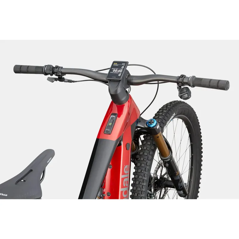 2025 Cannondale Moterra 1 Electric Mountain Bike in Metallic Red-3