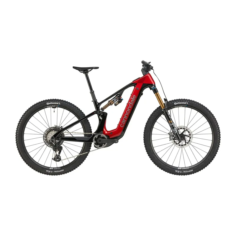 2025 Cannondale Moterra 1 Electric Mountain Bike in Metallic Red