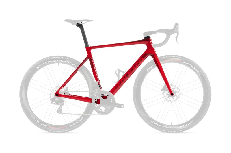 2023 Colnago V4RS Disc Carbon Road Frame Set in Dark Red/Red
