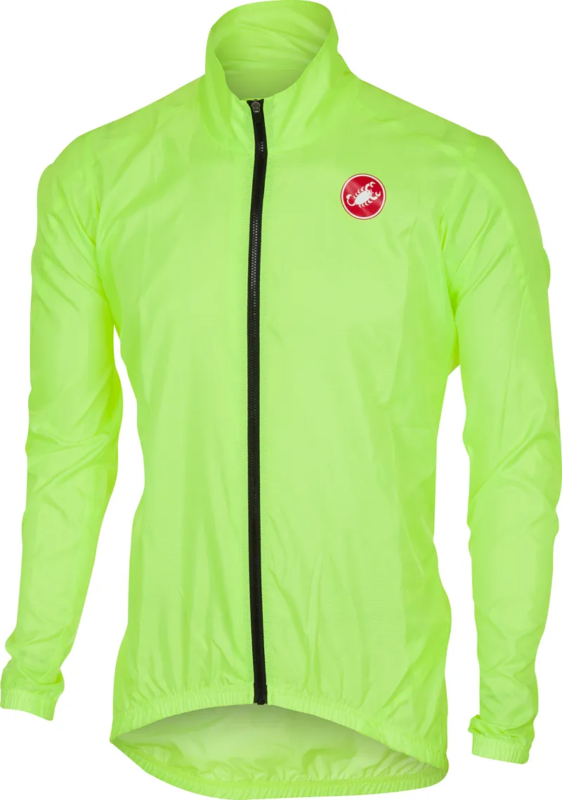 Castelli Squadra ER Jacket in Yellow Fluo