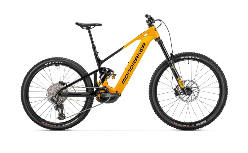 2026 Mondraker Level XR Electric Mountain Bike in Yellow/Superblack
