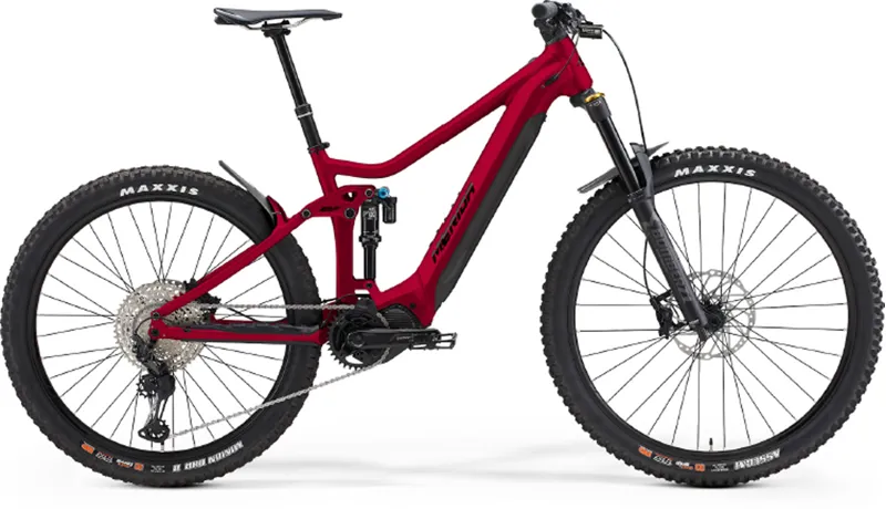 2023 Merida eOne-Sixty 700 Electric Mountain Bike in Red