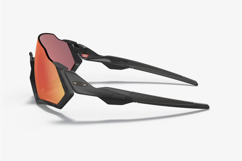 Oakley Flight Jacket Sunglasses  Matte Black / PRIZM Trail Torch Lens-2