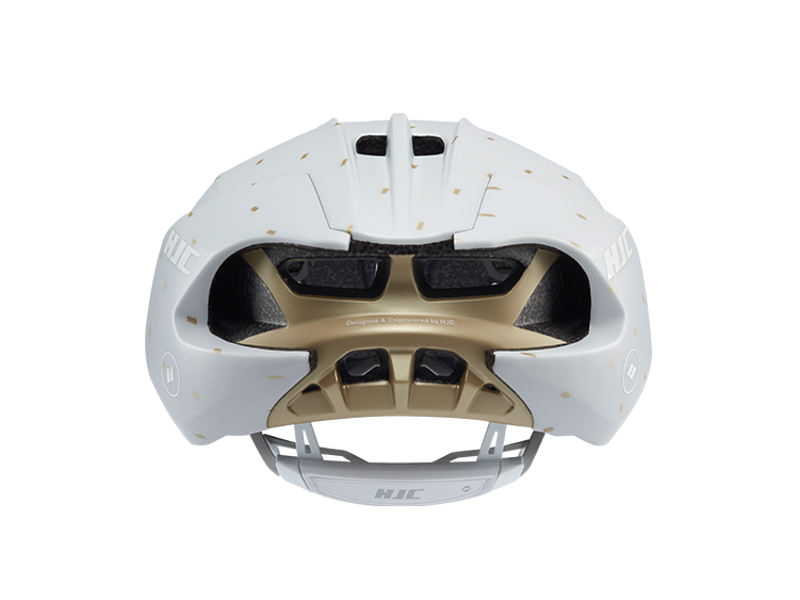 HJC Furion 2.0 Semi-Aero Road Helmet MT Off White Gold-3