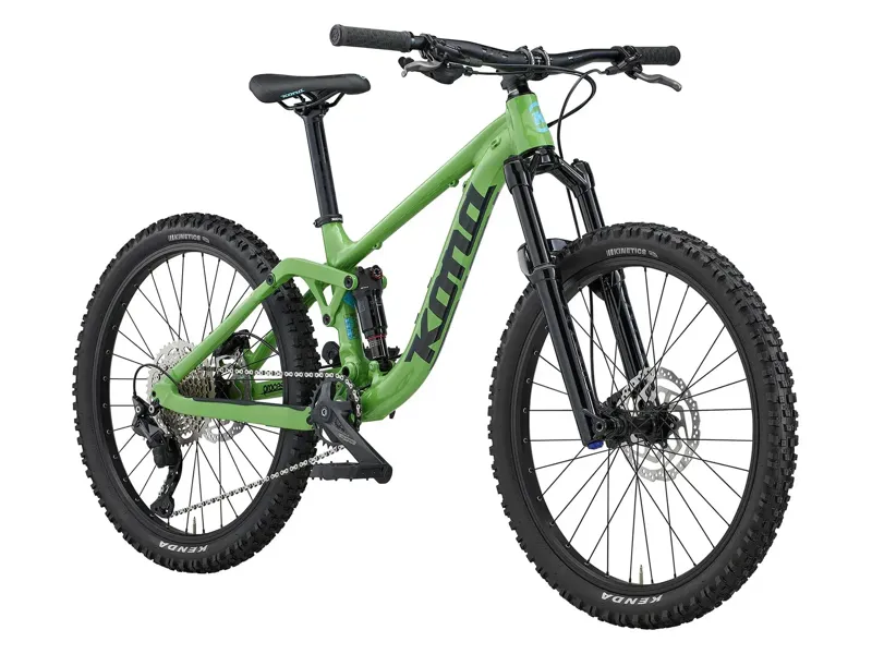 Kona Process 24 Kids Mountain Bike in Gloss Kiwi Green-1