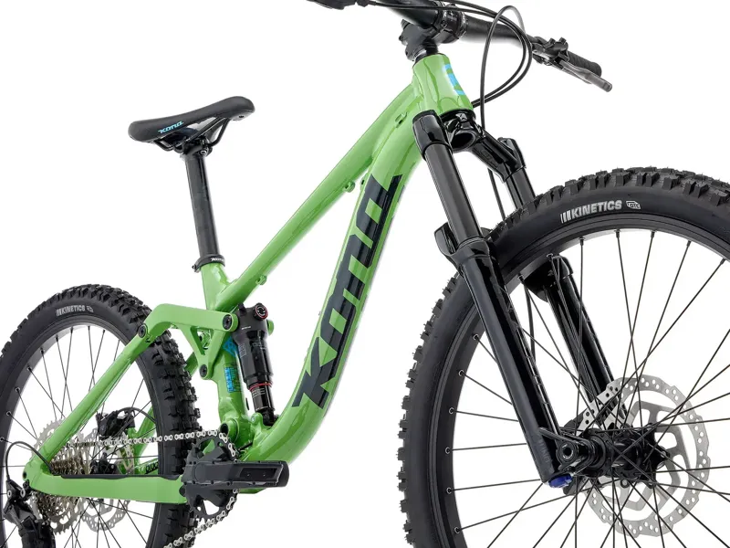 Kona Process 24 Kids Mountain Bike in Gloss Kiwi Green-2