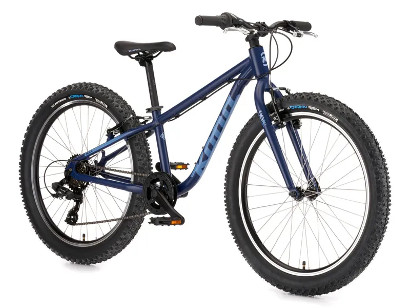 2025 Kona Hula 24 Inch Kids Mountain Bike in Matte Midnight/Blue-Grey-1