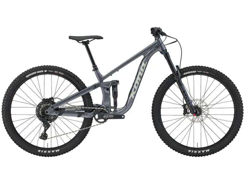 Kona Process 153 G3 Full Suspension Mountain Bike in Grey 
