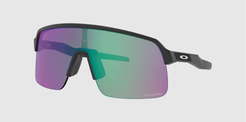 Oakley Sutro Lite Sunglasses in Matte Black / PRIZM Road Jade Lens