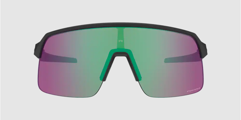 Oakley Sutro Lite Sunglasses in Matte Black / PRIZM Road Jade Lens-2