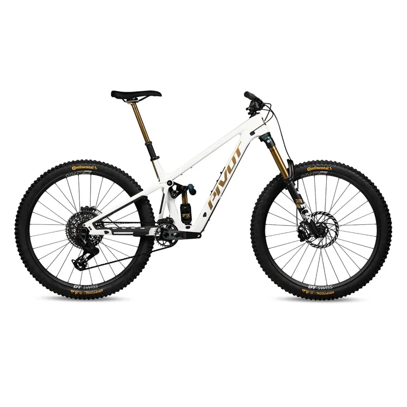 2025 Pivot Cycles Firebird Pro X0 Eagle Trans Air in White/Gold