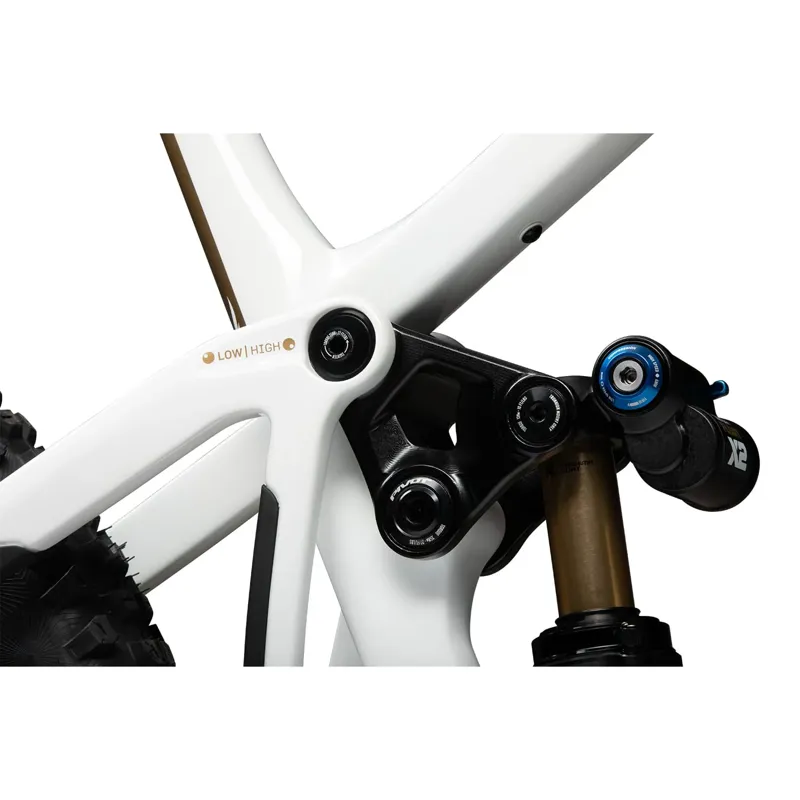 2025 Pivot Cycles Firebird Pro X0 Eagle Trans Air in White/Gold-6