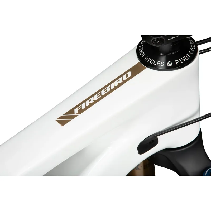 2025 Pivot Cycles Firebird Pro X0 Eagle Trans Air in White/Gold-3